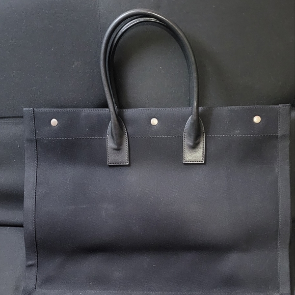 - Saint Laurent RIVE GAUCHE cabas canvas tote bag - Picture 3 of 11
